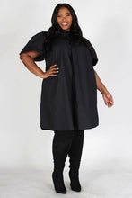 Load image into Gallery viewer, CKB Black Button Down Midi Dress
