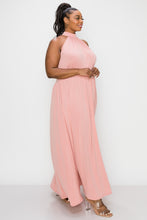 Load image into Gallery viewer, CKB Peach Halter Maxi Dress PLUS
